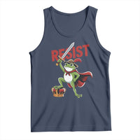 Sword Wielding Frog Resistance Tank Top Resist Protest No Kings - Wonder Print Shop
