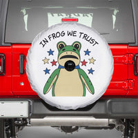In Frog We Trust Spare Tire Cover Patriotic Portland Frogs Protest American Flag - Wonder Print Shop
