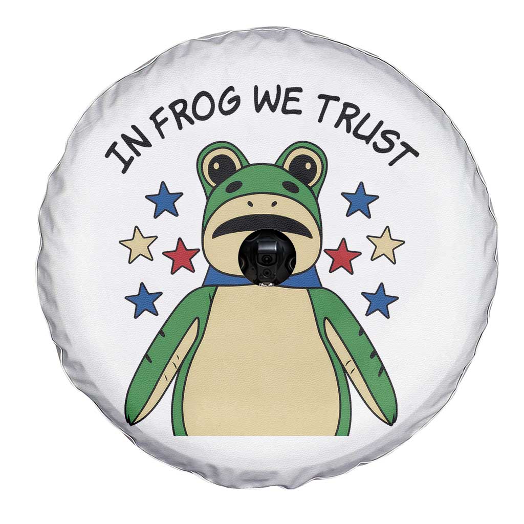 In Frog We Trust Spare Tire Cover Patriotic Portland Frogs Protest American Flag - Wonder Print Shop
