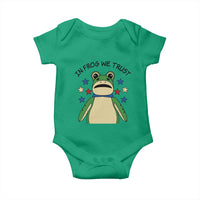 In Frog We Trust Baby Onesie Patriotic Portland Frogs Protest American Flag - Wonder Print Shop