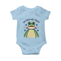 In Frog We Trust Baby Onesie Patriotic Portland Frogs Protest American Flag - Wonder Print Shop
