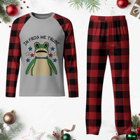 In Frog We Trust Plaid Pajama Set Patriotic Portland Frogs Protest American Flag - Wonder Print Shop