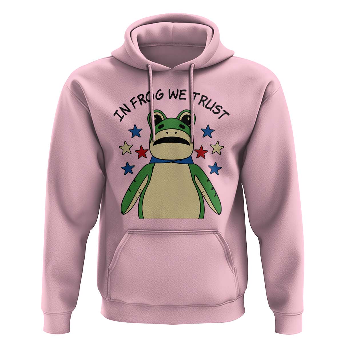 In Frog We Trust Hoodie Patriotic Portland Frogs Protest American Flag - Wonder Print Shop