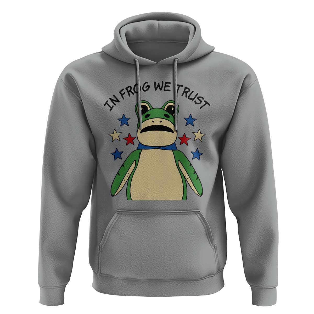 In Frog We Trust Hoodie Patriotic Portland Frogs Protest American Flag - Wonder Print Shop