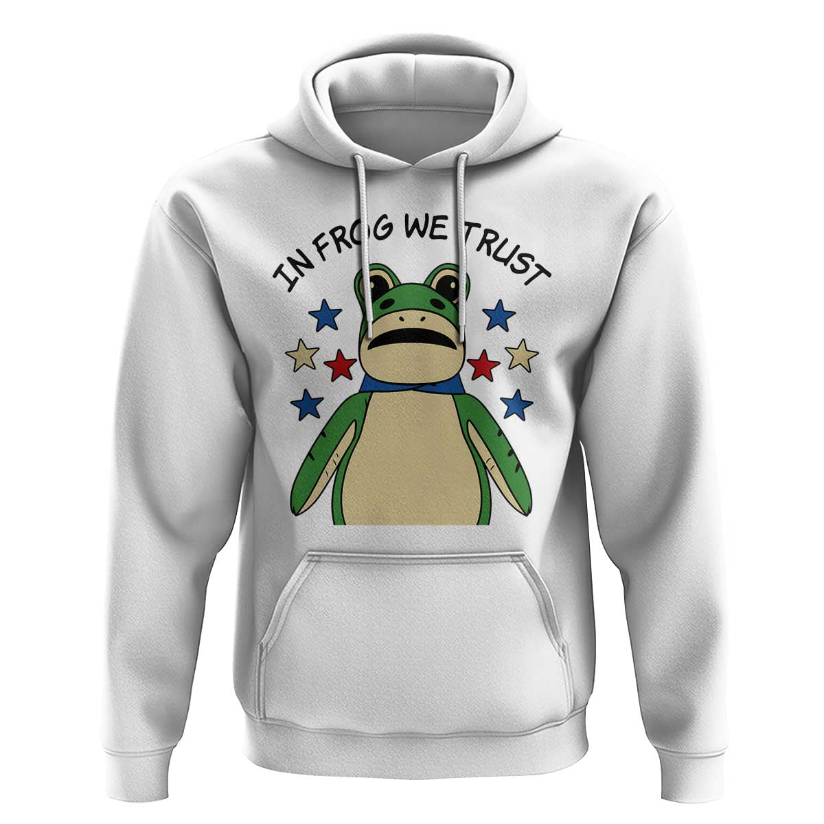In Frog We Trust Hoodie Patriotic Portland Frogs Protest American Flag - Wonder Print Shop