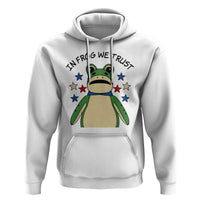 In Frog We Trust Hoodie Patriotic Portland Frogs Protest American Flag - Wonder Print Shop