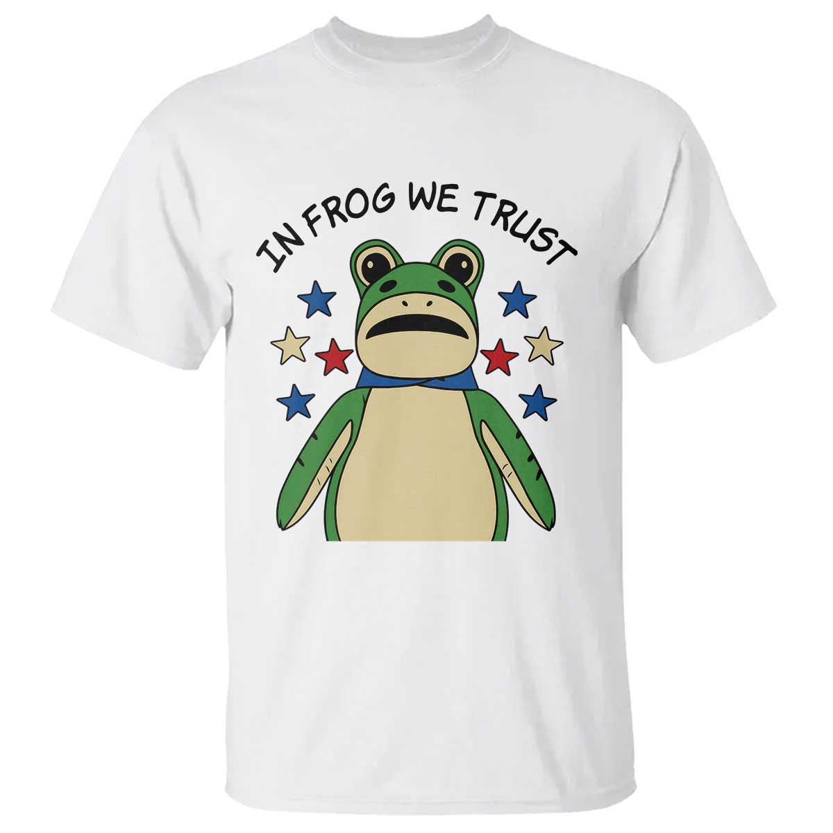 In Frog We Trust T Shirt Patriotic Portland Frogs Protest American Flag - Wonder Print Shop