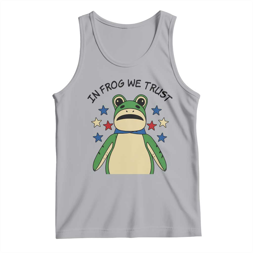 In Frog We Trust Tank Top Patriotic Portland Frogs Protest American Flag - Wonder Print Shop