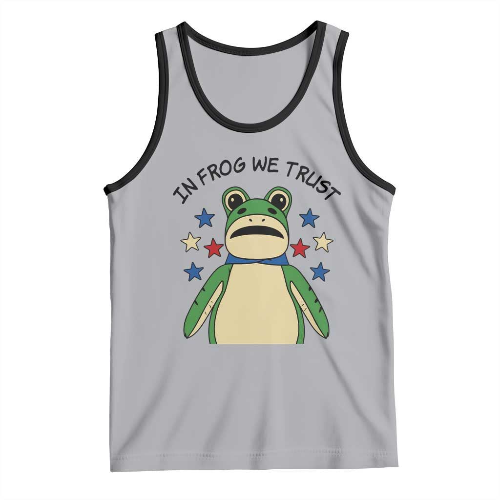 In Frog We Trust Tank Top Patriotic Portland Frogs Protest American Flag - Wonder Print Shop