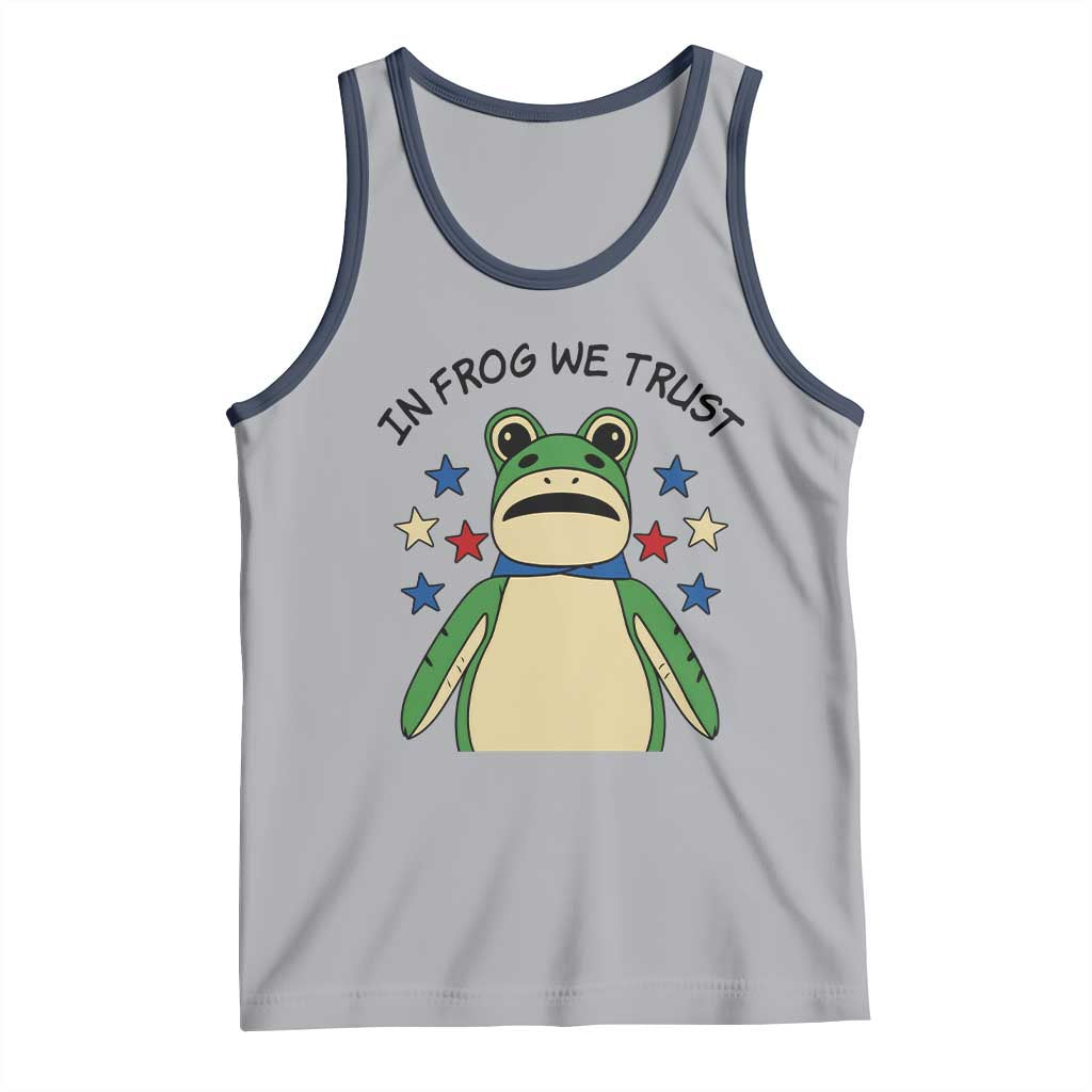 In Frog We Trust Tank Top Patriotic Portland Frogs Protest American Flag - Wonder Print Shop