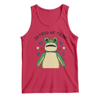 In Frog We Trust Tank Top Patriotic Portland Frogs Protest American Flag - Wonder Print Shop