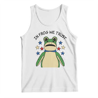 In Frog We Trust Tank Top Patriotic Portland Frogs Protest American Flag - Wonder Print Shop