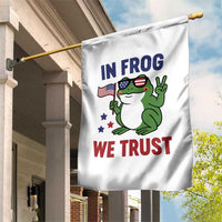 In Frog We Trust Garden Flag Patriotic Portland Frogs Protest - Wonder Print Shop