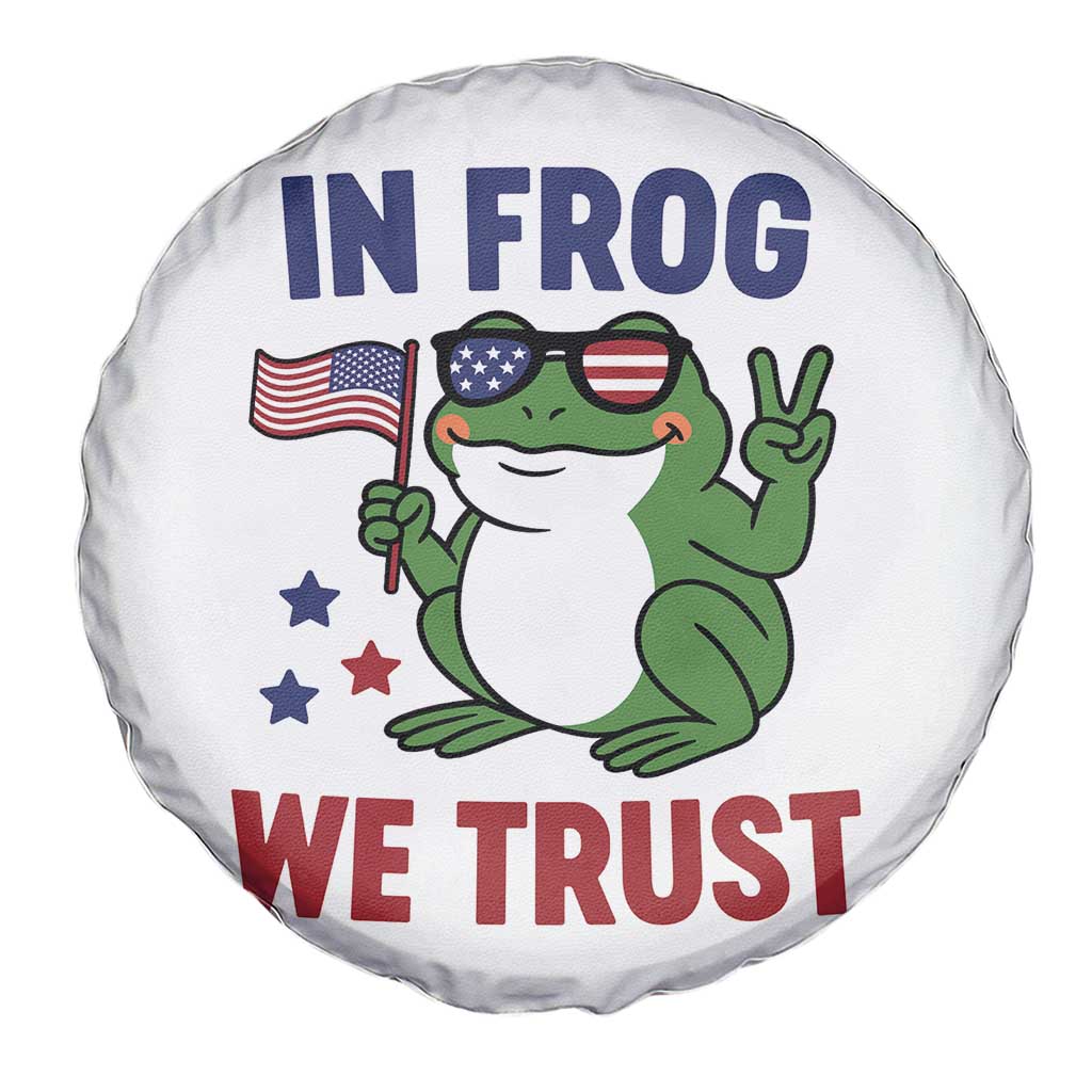 In Frog We Trust Spare Tire Cover Patriotic Portland Frogs Protest - Wonder Print Shop