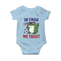 In Frog We Trust Baby Onesie Patriotic Portland Frogs Protest - Wonder Print Shop