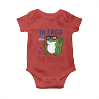 In Frog We Trust Baby Onesie Patriotic Portland Frogs Protest - Wonder Print Shop