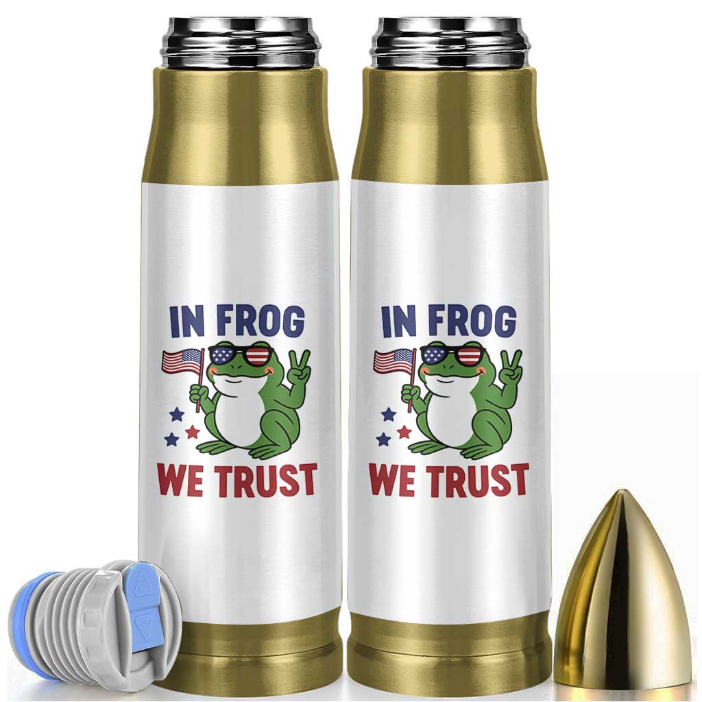 In Frog We Trust Bullet Tumbler Patriotic Portland Frogs Protest - Wonder Print Shop