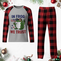 In Frog We Trust Plaid Pajama Set Patriotic Portland Frogs Protest - Wonder Print Shop