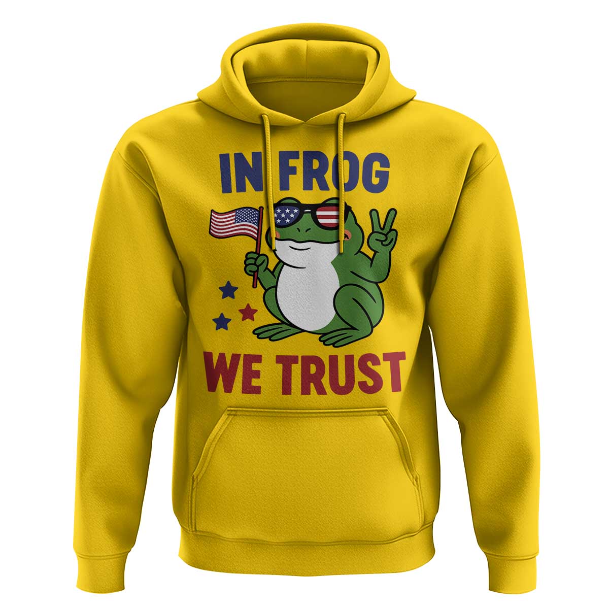 In Frog We Trust Hoodie Patriotic Portland Frogs Protest - Wonder Print Shop