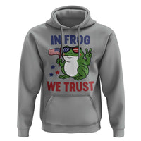 In Frog We Trust Hoodie Patriotic Portland Frogs Protest - Wonder Print Shop