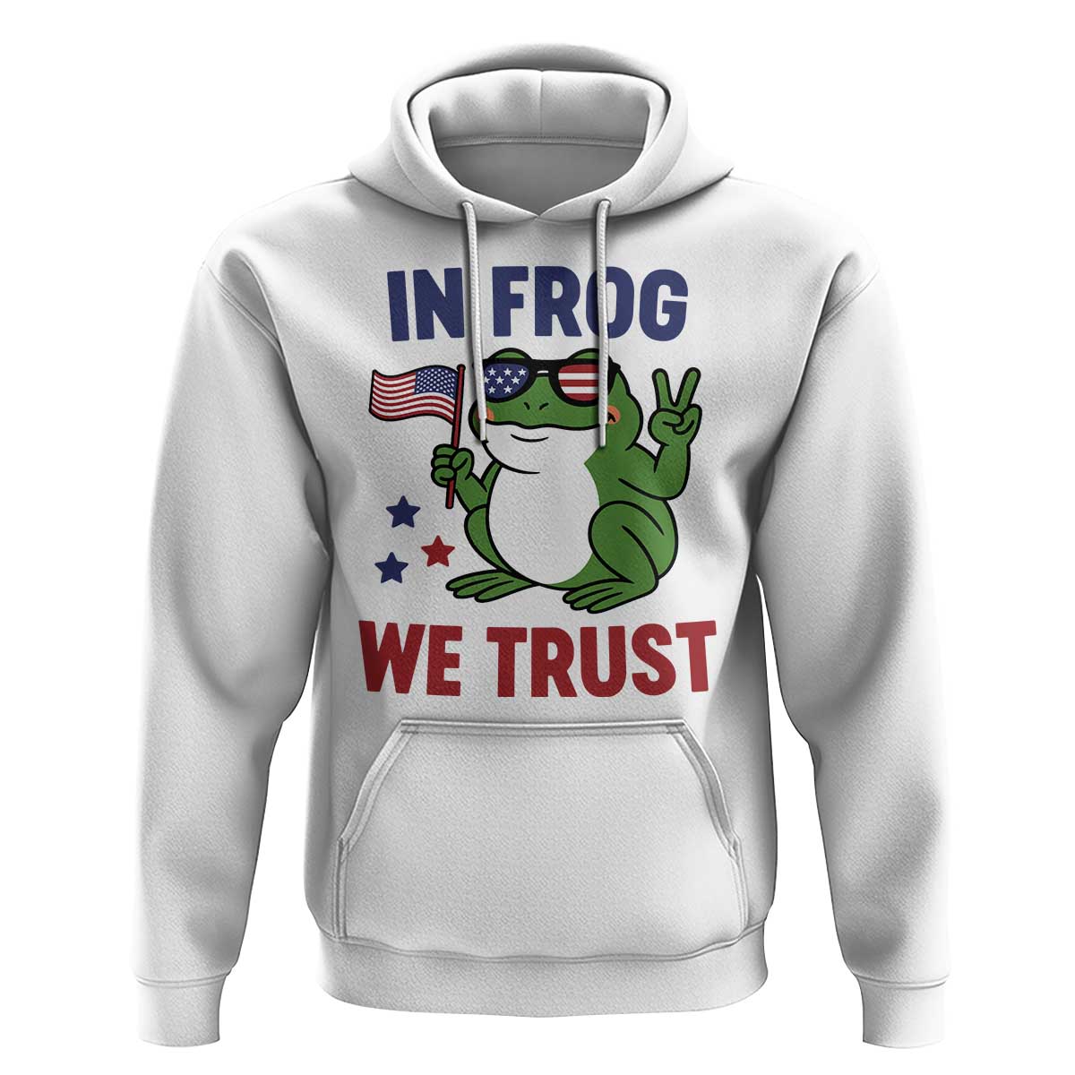 In Frog We Trust Hoodie Patriotic Portland Frogs Protest - Wonder Print Shop