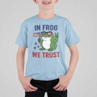 In Frog We Trust T Shirt For Kid Patriotic Portland Frogs Protest - Wonder Print Shop