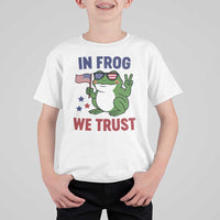 In Frog We Trust T Shirt For Kid Patriotic Portland Frogs Protest - Wonder Print Shop