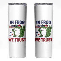 In Frog We Trust Skinny Tumbler Patriotic Portland Frogs Protest - Wonder Print Shop