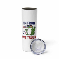 In Frog We Trust Skinny Tumbler Patriotic Portland Frogs Protest - Wonder Print Shop