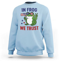 In Frog We Trust Sweatshirt Patriotic Portland Frogs Protest - Wonder Print Shop