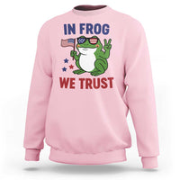 In Frog We Trust Sweatshirt Patriotic Portland Frogs Protest - Wonder Print Shop