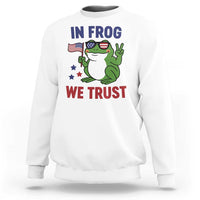 In Frog We Trust Sweatshirt Patriotic Portland Frogs Protest - Wonder Print Shop