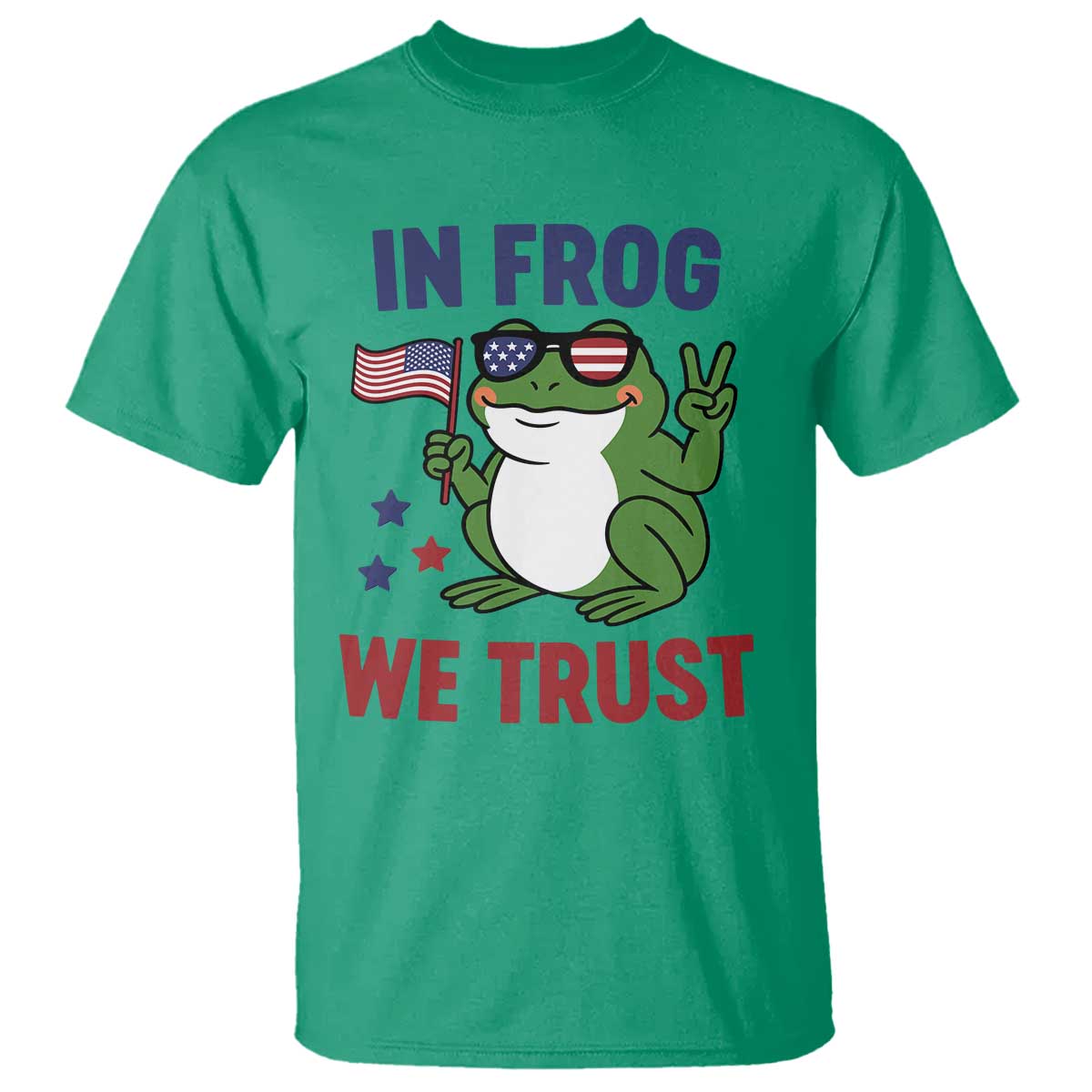 In Frog We Trust T Shirt Patriotic Portland Frogs Protest - Wonder Print Shop