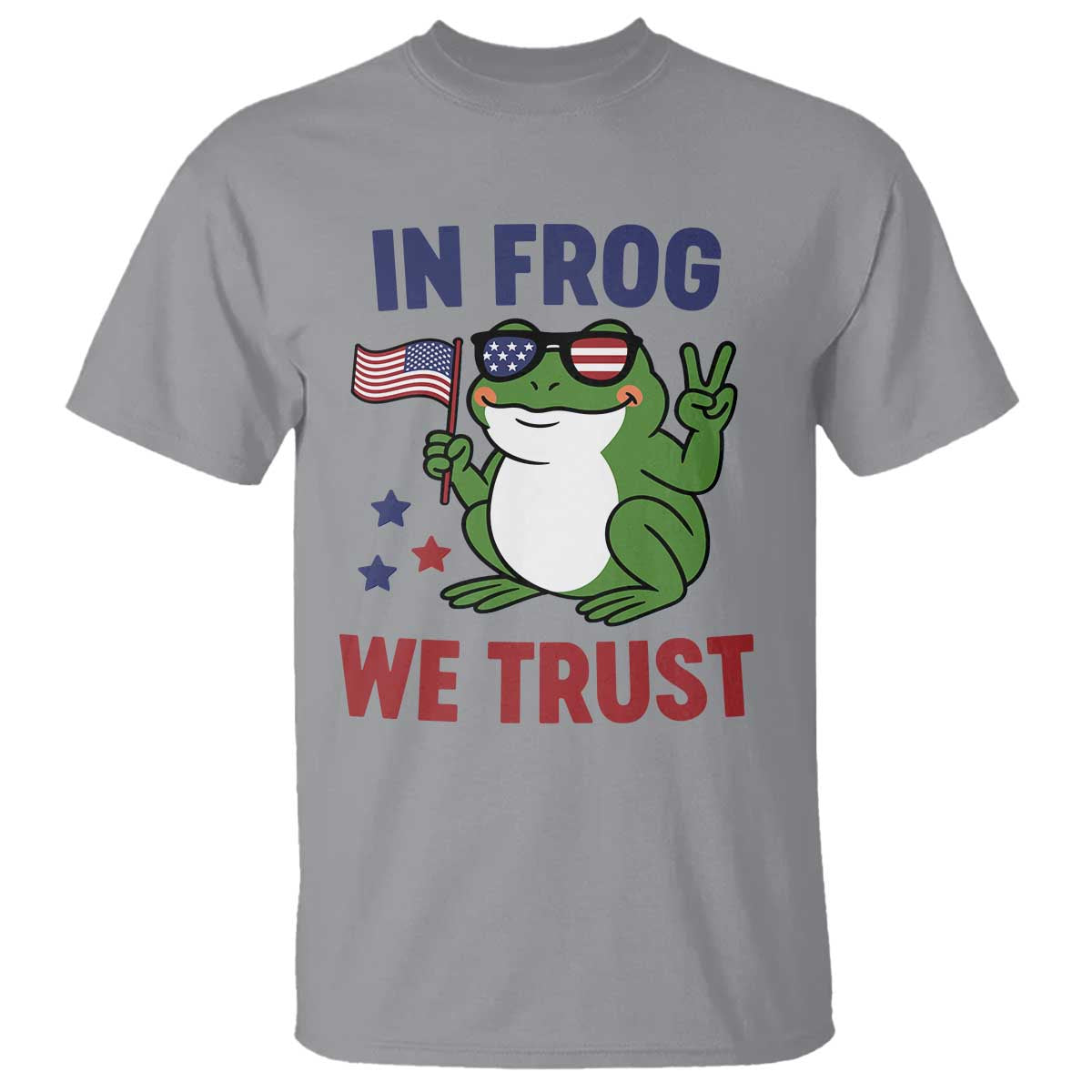 In Frog We Trust T Shirt Patriotic Portland Frogs Protest - Wonder Print Shop