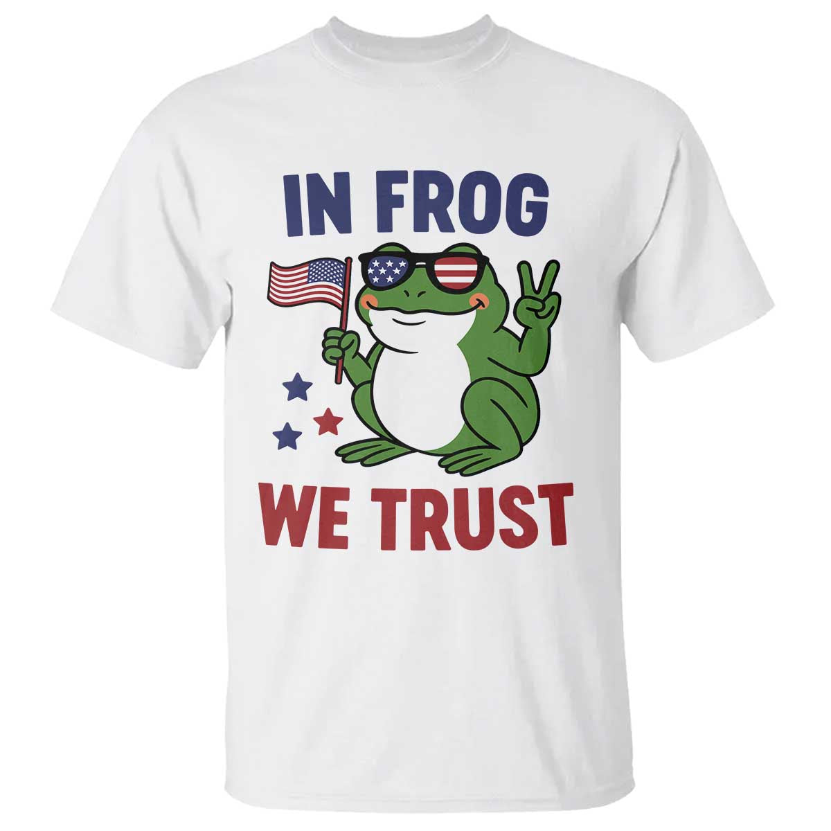In Frog We Trust T Shirt Patriotic Portland Frogs Protest - Wonder Print Shop