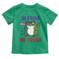 In Frog We Trust Toddler T Shirt Patriotic Portland Frogs Protest - Wonder Print Shop