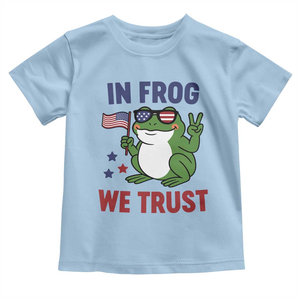 In Frog We Trust Toddler T Shirt Patriotic Portland Frogs Protest - Wonder Print Shop