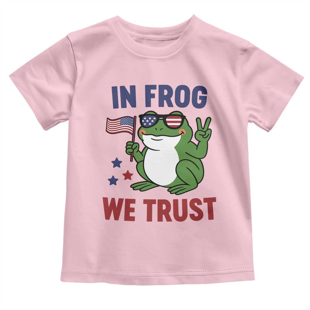 In Frog We Trust Toddler T Shirt Patriotic Portland Frogs Protest - Wonder Print Shop