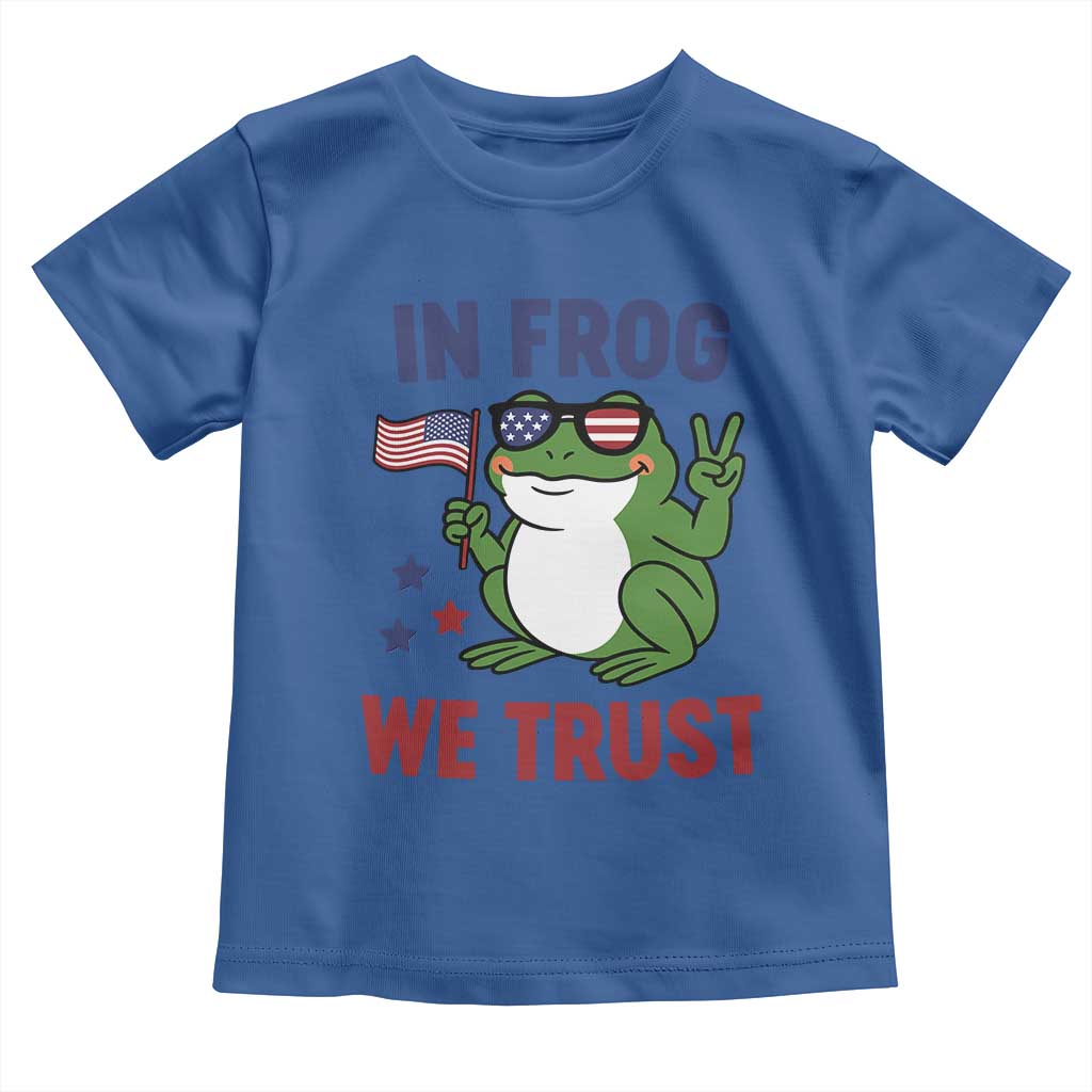 In Frog We Trust Toddler T Shirt Patriotic Portland Frogs Protest - Wonder Print Shop