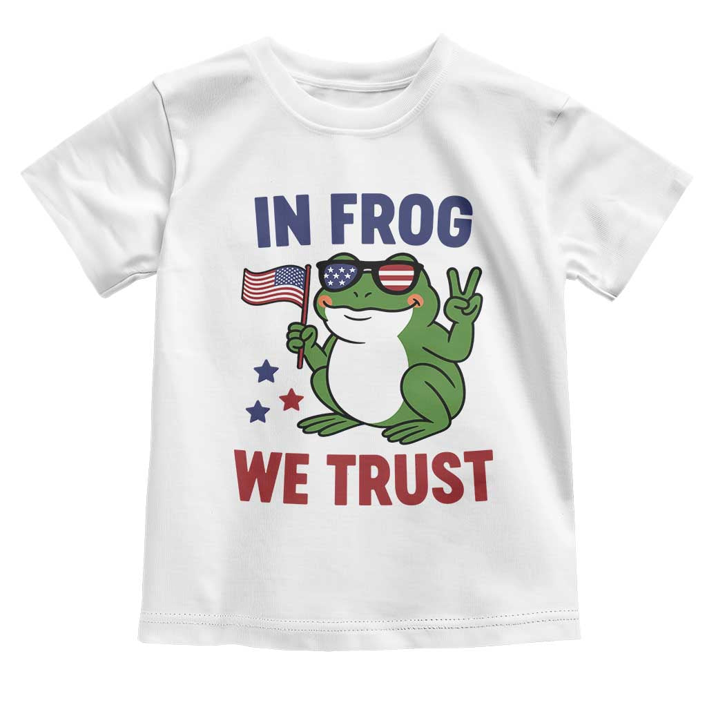 In Frog We Trust Toddler T Shirt Patriotic Portland Frogs Protest - Wonder Print Shop