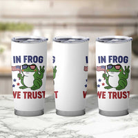 In Frog We Trust Tumbler Cup Patriotic Portland Frogs Protest - Wonder Print Shop
