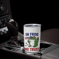 In Frog We Trust Tumbler Cup Patriotic Portland Frogs Protest - Wonder Print Shop