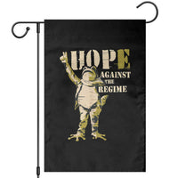 Stencil Protest Frog Garden Flag Hope Against the Regime Portland Inflatable Resistance - Wonder Print Shop