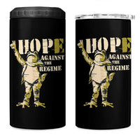 Stencil Protest Frog 4 in 1 Can Cooler Tumbler Hope Against the Regime Portland Inflatable Resistance - Wonder Print Shop