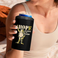 Stencil Protest Frog 4 in 1 Can Cooler Tumbler Hope Against the Regime Portland Inflatable Resistance - Wonder Print Shop