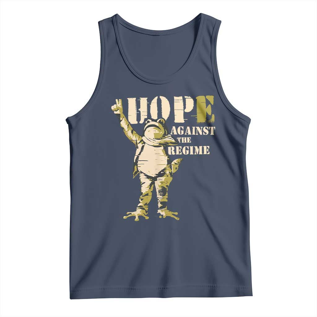 Stencil Protest Frog Tank Top Hope Against the Regime Portland Inflatable Resistance - Wonder Print Shop