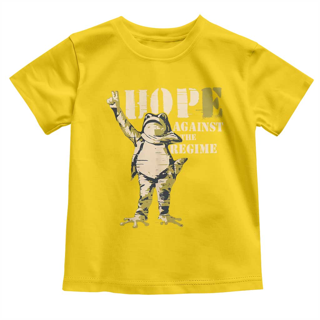 Stencil Protest Frog Toddler T Shirt Hope Against the Regime Portland Inflatable Resistance - Wonder Print Shop