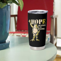 Stencil Protest Frog Tumbler Cup Hope Against the Regime Portland Inflatable Resistance - Wonder Print Shop