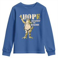 Stencil Protest Frog Youth Sweatshirt Hope Against the Regime Portland Inflatable Resistance - Wonder Print Shop