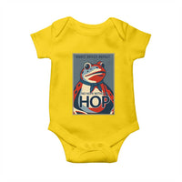 No Hope Without Hop Baby Onesie Ribbit Resist Repeat Resistance Frog Protest Pop Art Graphic - Wonder Print Shop